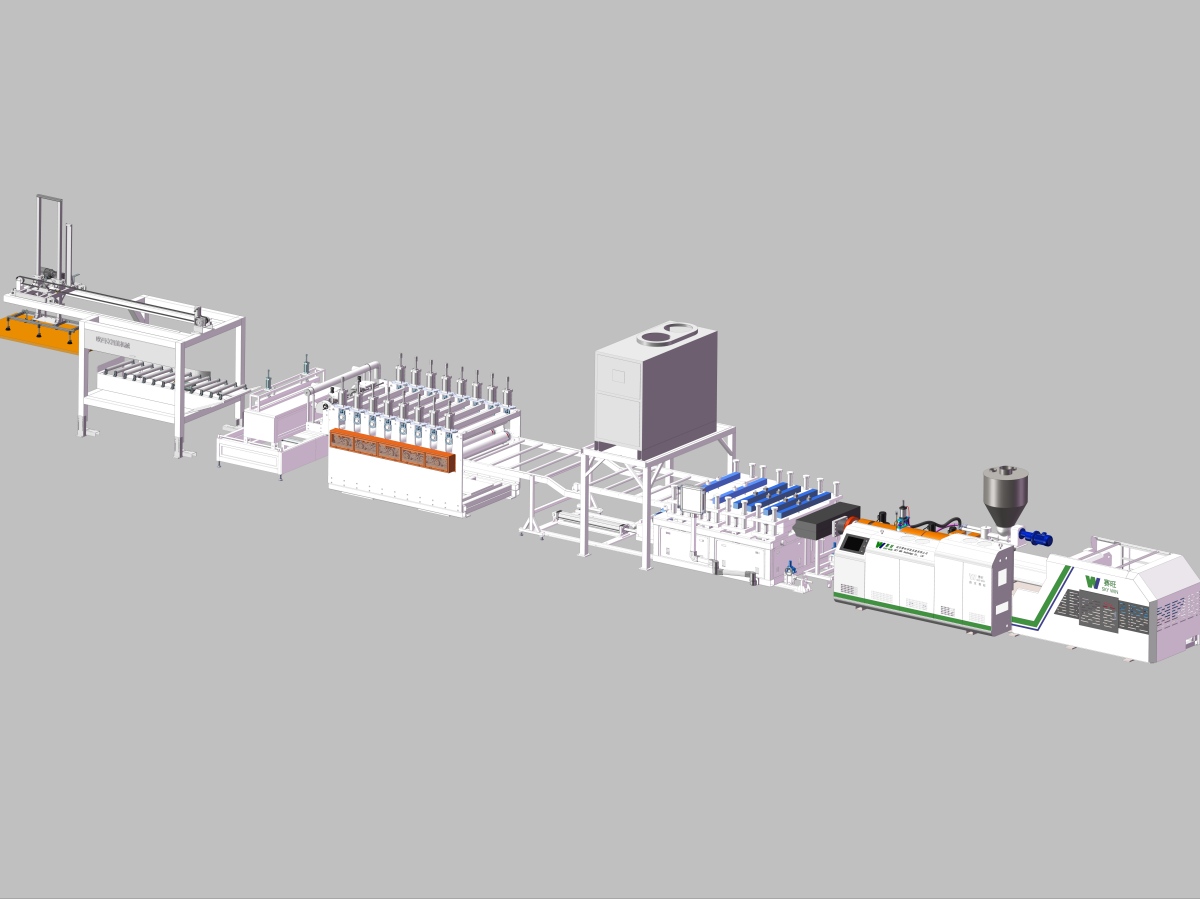 PVC flooring substrate production line